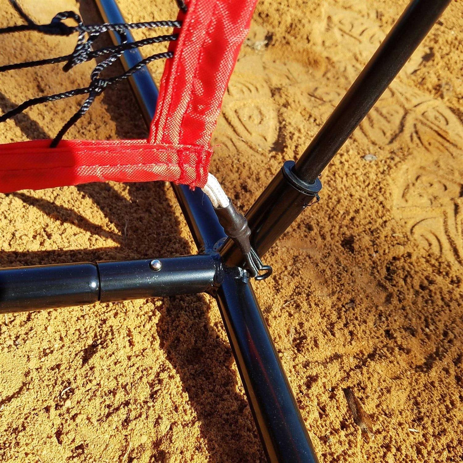 Sport Nets Baseball/Softball Hitting Net 7 x 7 Practice Large Mouth Net with Bow Frame - Image 4