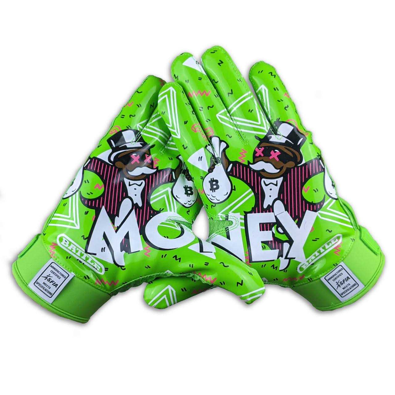 Battle Sports Money Man 2.0 Football Receiver Gloves - Image 5