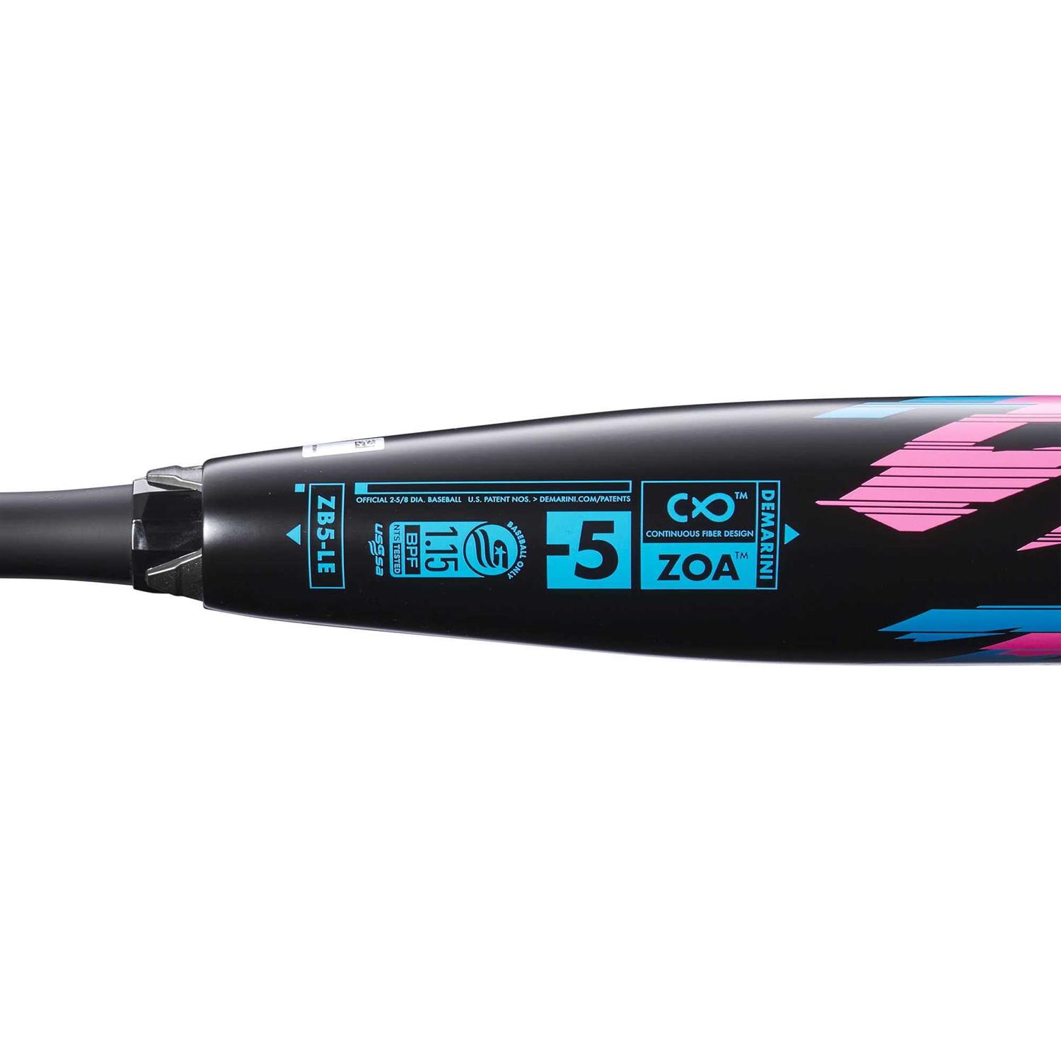 DeMarini Zoa USSSA Baseballschläger 2024 - Unisex Erwachsene -5 76cm 567g