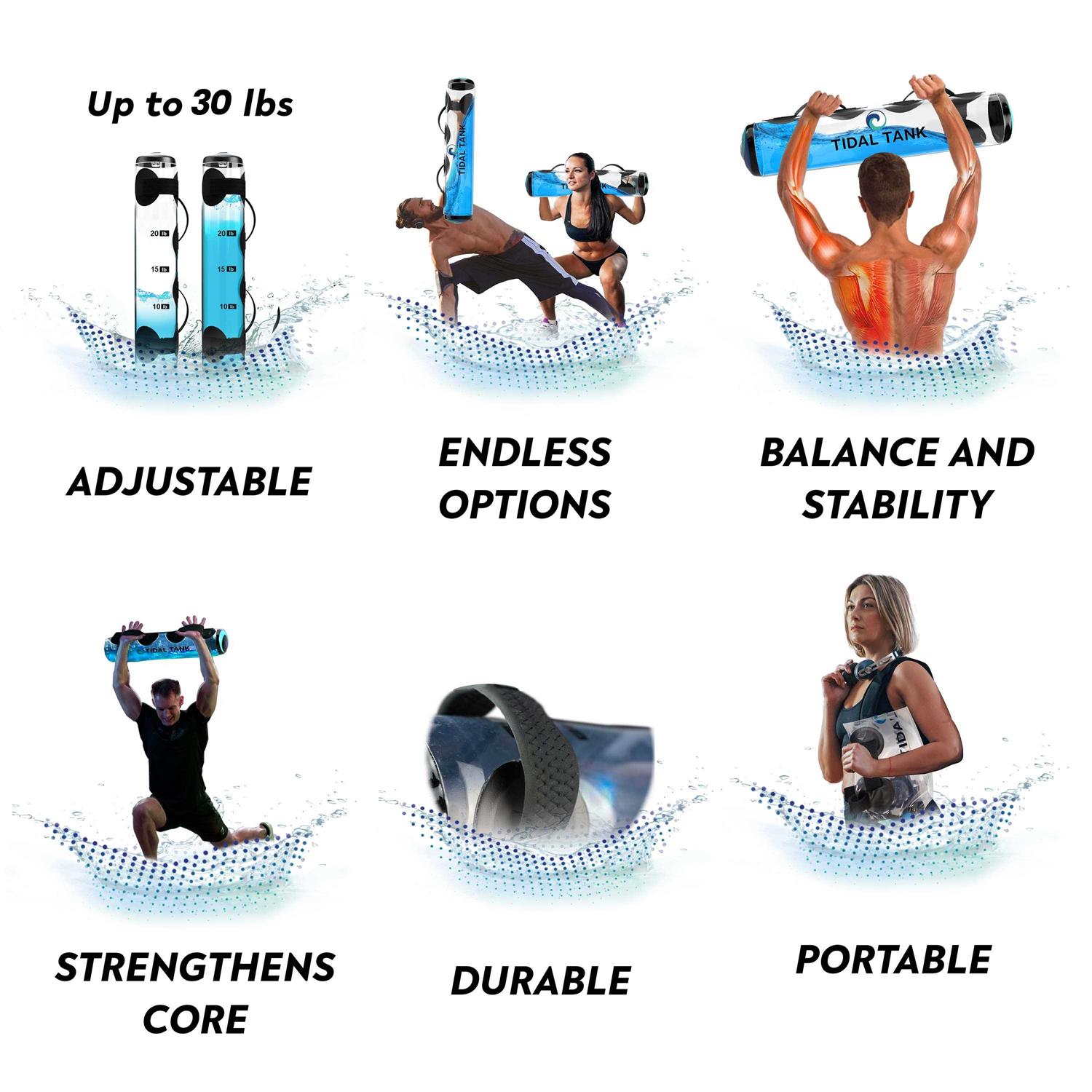 Tidal Tank Original Aqua Bag Instead of sandbag Training Power Bag with Water Weight - Image 5