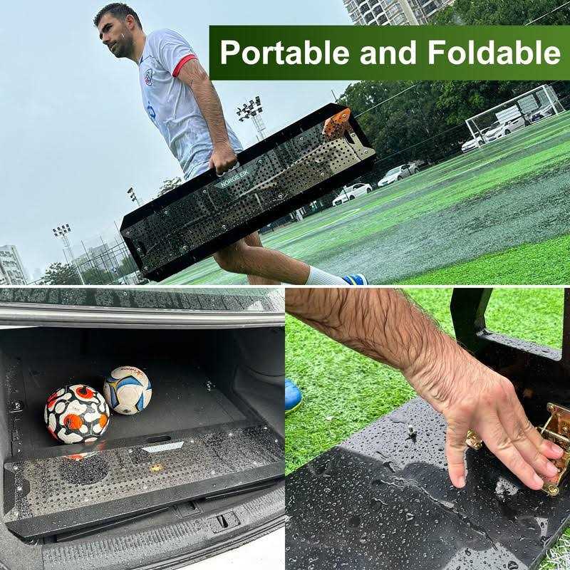 Norge Eik SteelRebound Stainless Steel Soccer Rebounder with HDPE Board - Image 4