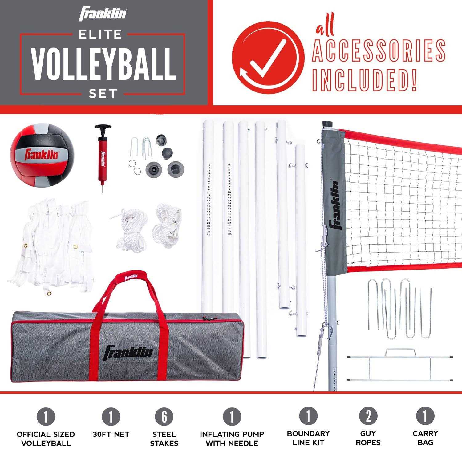 Franklin Sports Professional Volleyball Set - Image 3