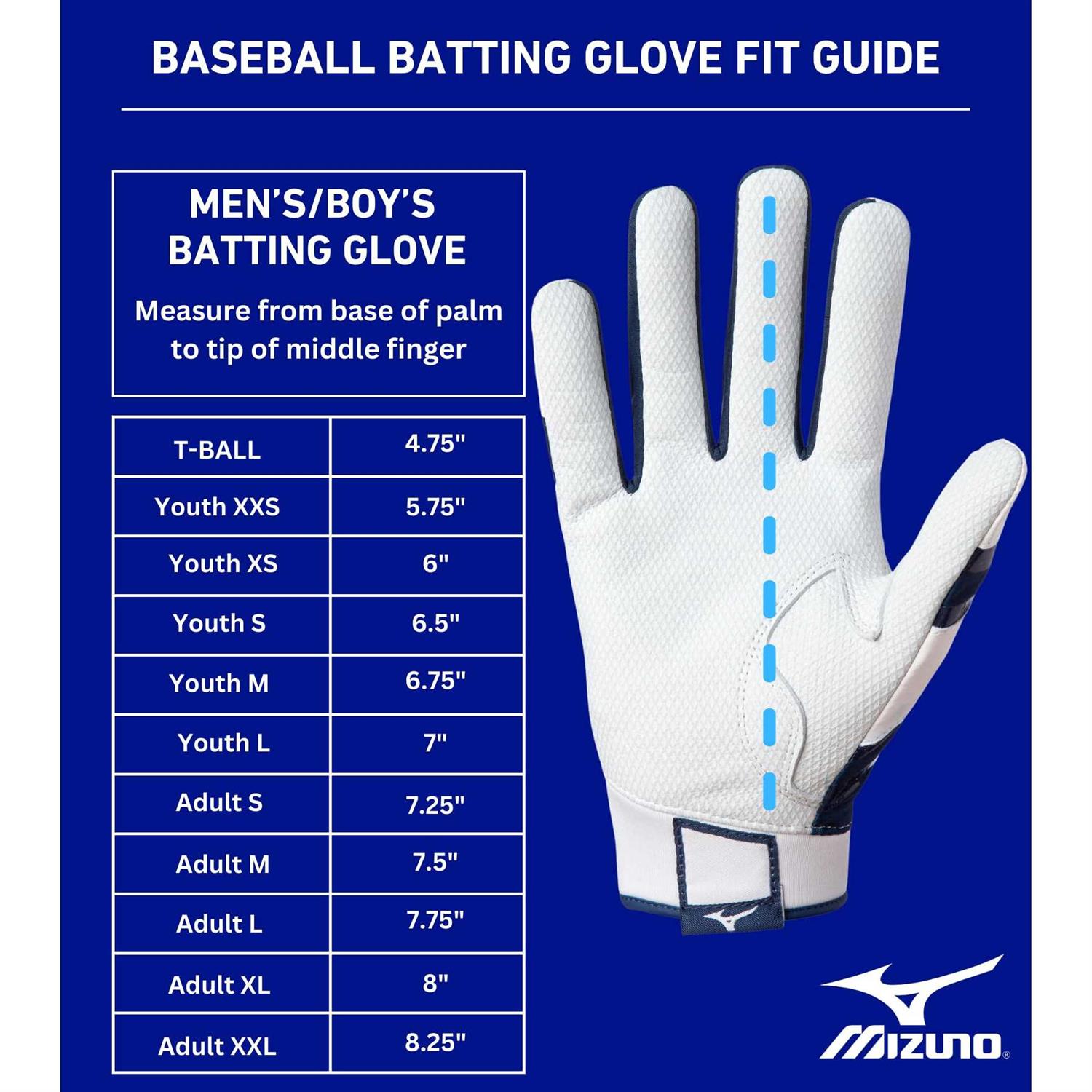 Mizuno MVP Baseball Batting Gloves - Image 3