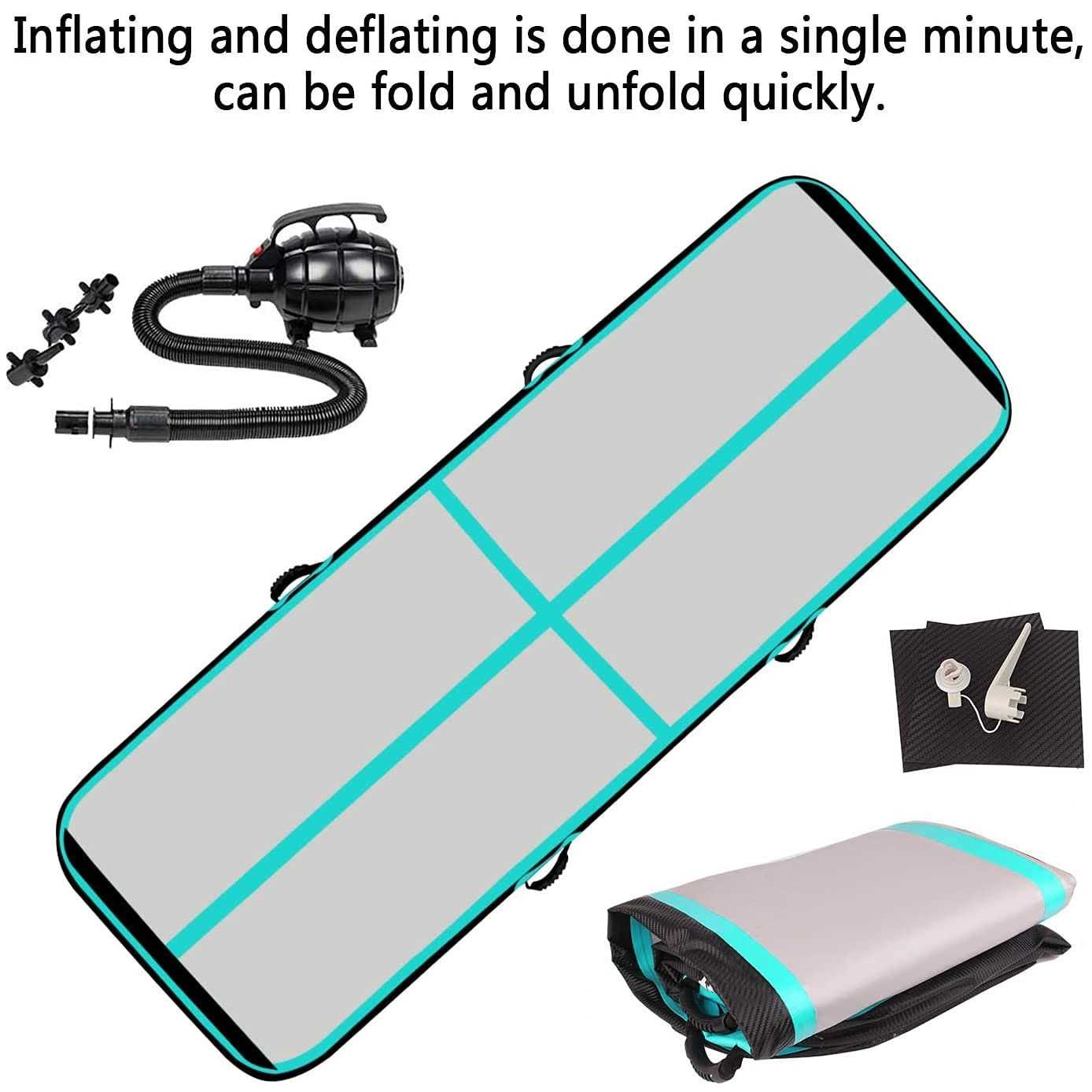 Fbsport 10ft Inflatable Air Gymnastics Mat Training Mats 4 inches - Image 2