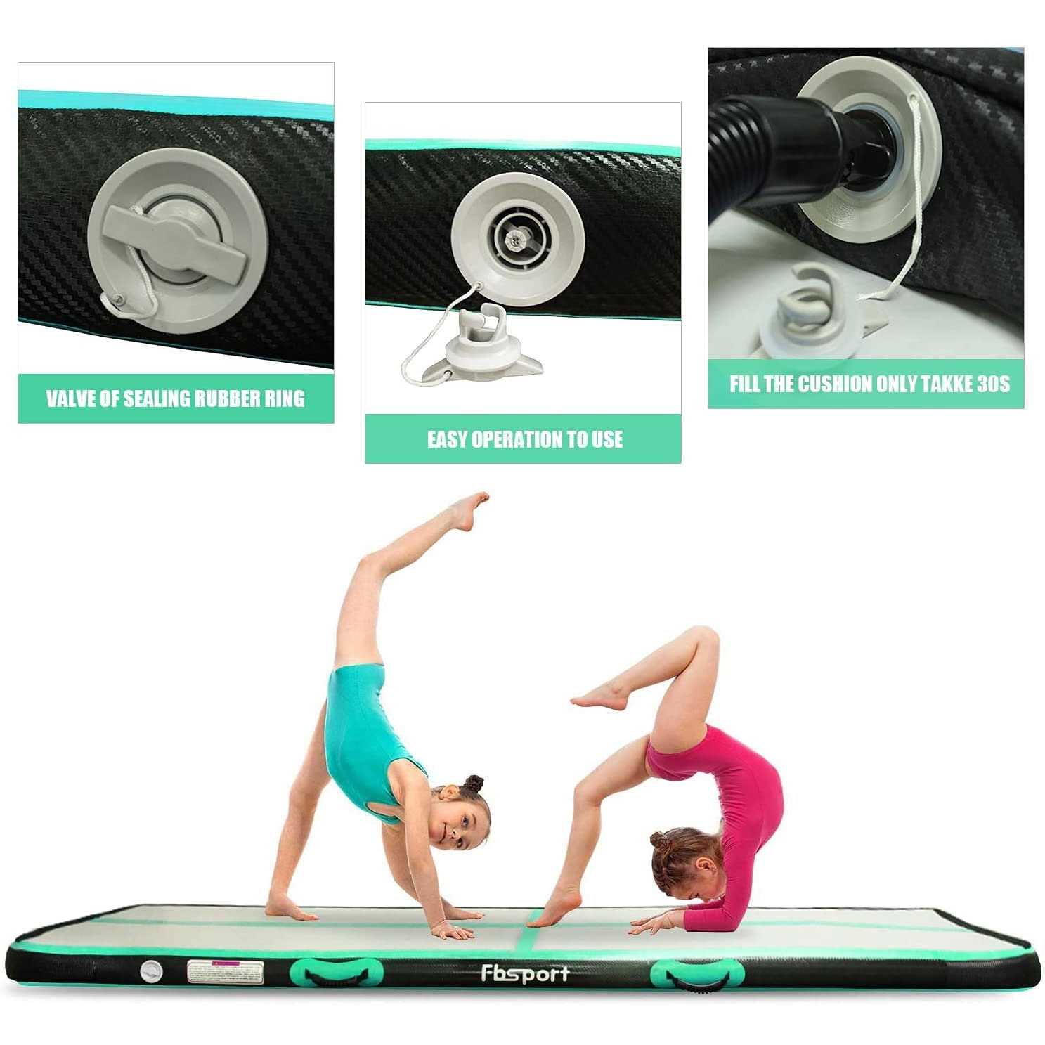 Fbsport 10ft Inflatable Air Gymnastics Mat Training Mats 4 inches - Image 4