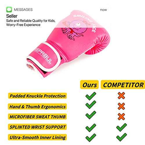 Saeepabul Upgrade Kids Boxing Gloves For 3-8 Year Boys and Girls - Image 4