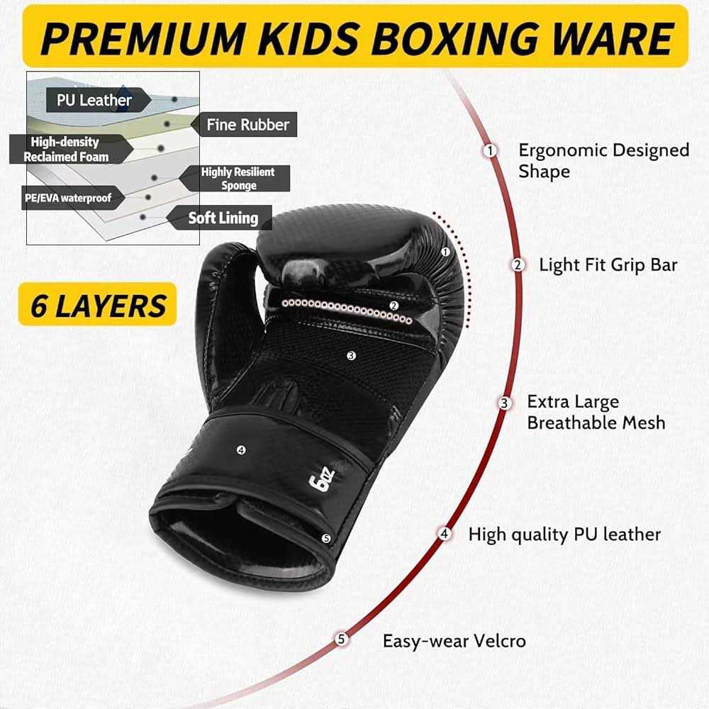 Saeepabul Upgrade Kids Boxing Gloves For 3-8 Year Boys and Girls - Image 5