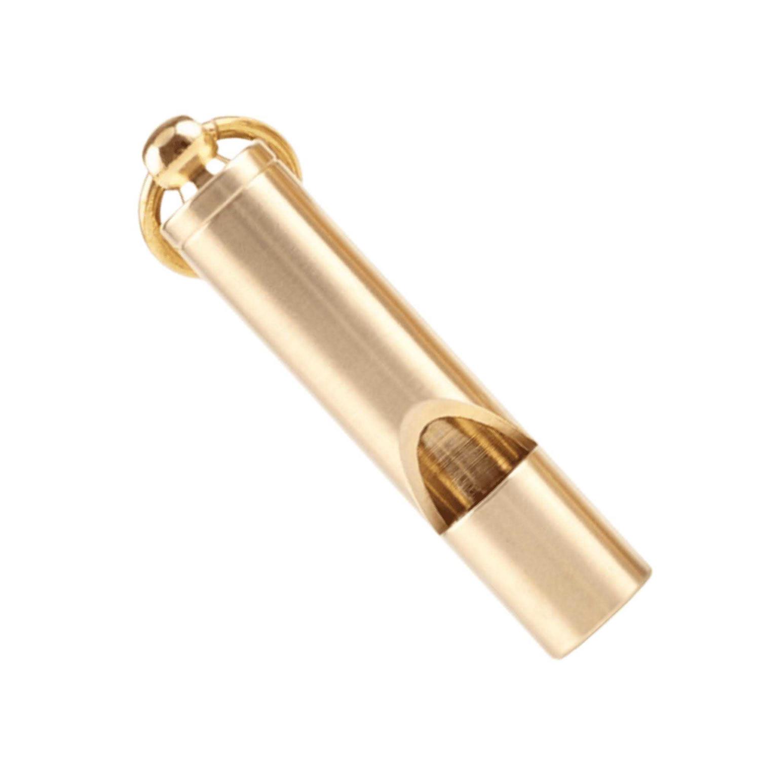 Loudest Brass Whistle Top-notch Premium Emergency Whistle Single Piece Construction - Image 2