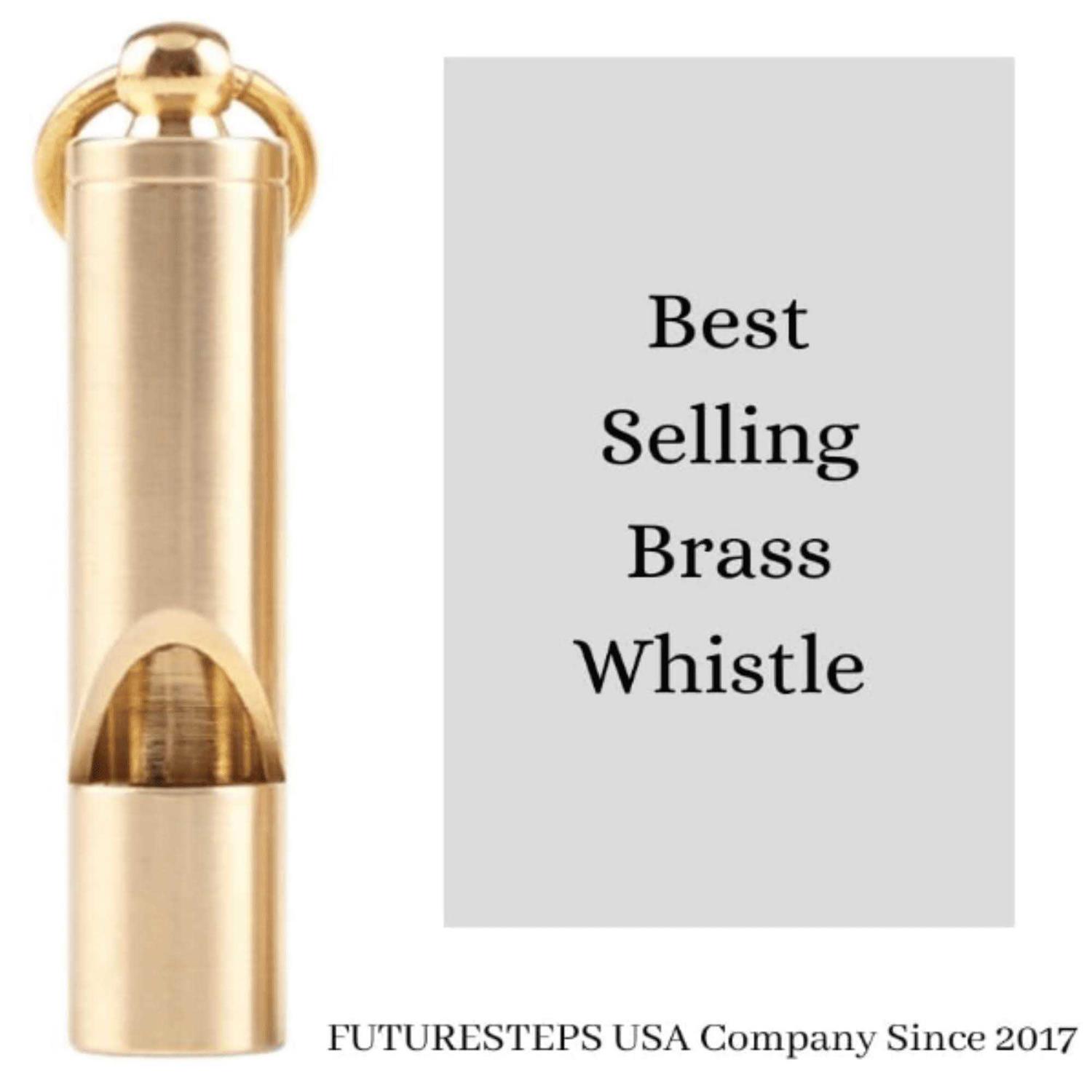 Loudest Brass Whistle Top-notch Premium Emergency Whistle Single Piece Construction - Image 5