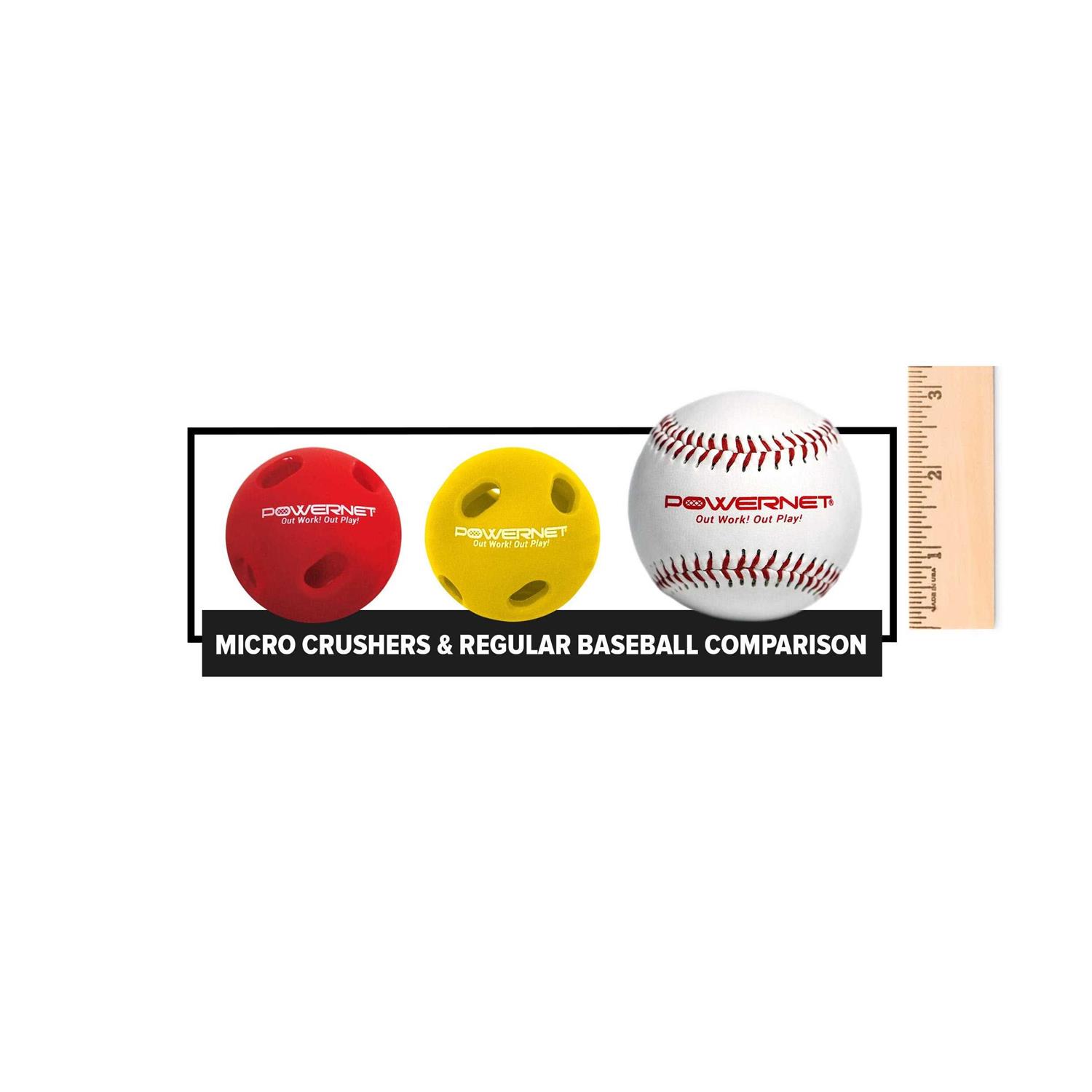Powernet 12-Pack Micro Crushers Limited Flight Training Baseballs - Image 3