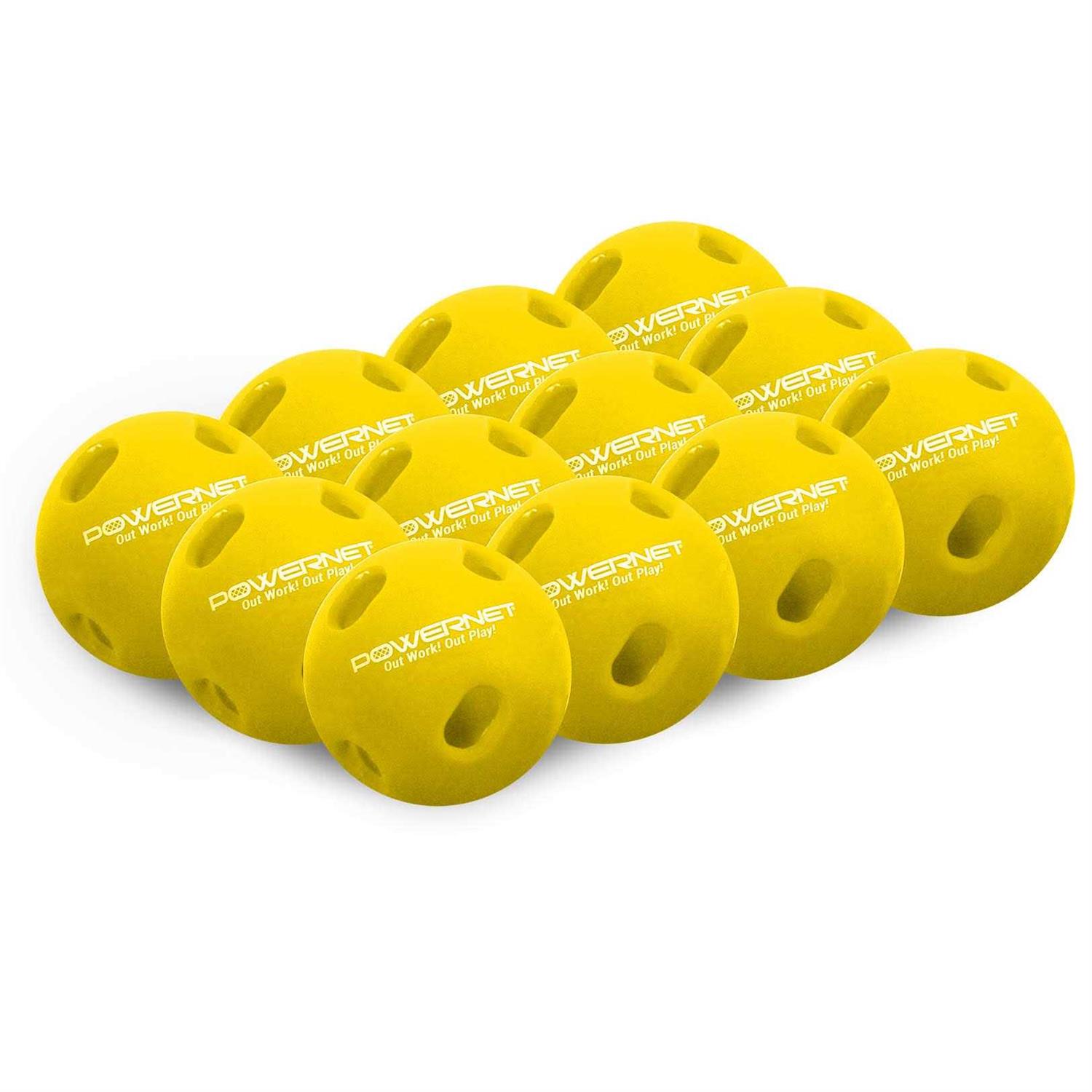Powernet 12-Pack Micro Crushers Limited Flight Training Baseballs