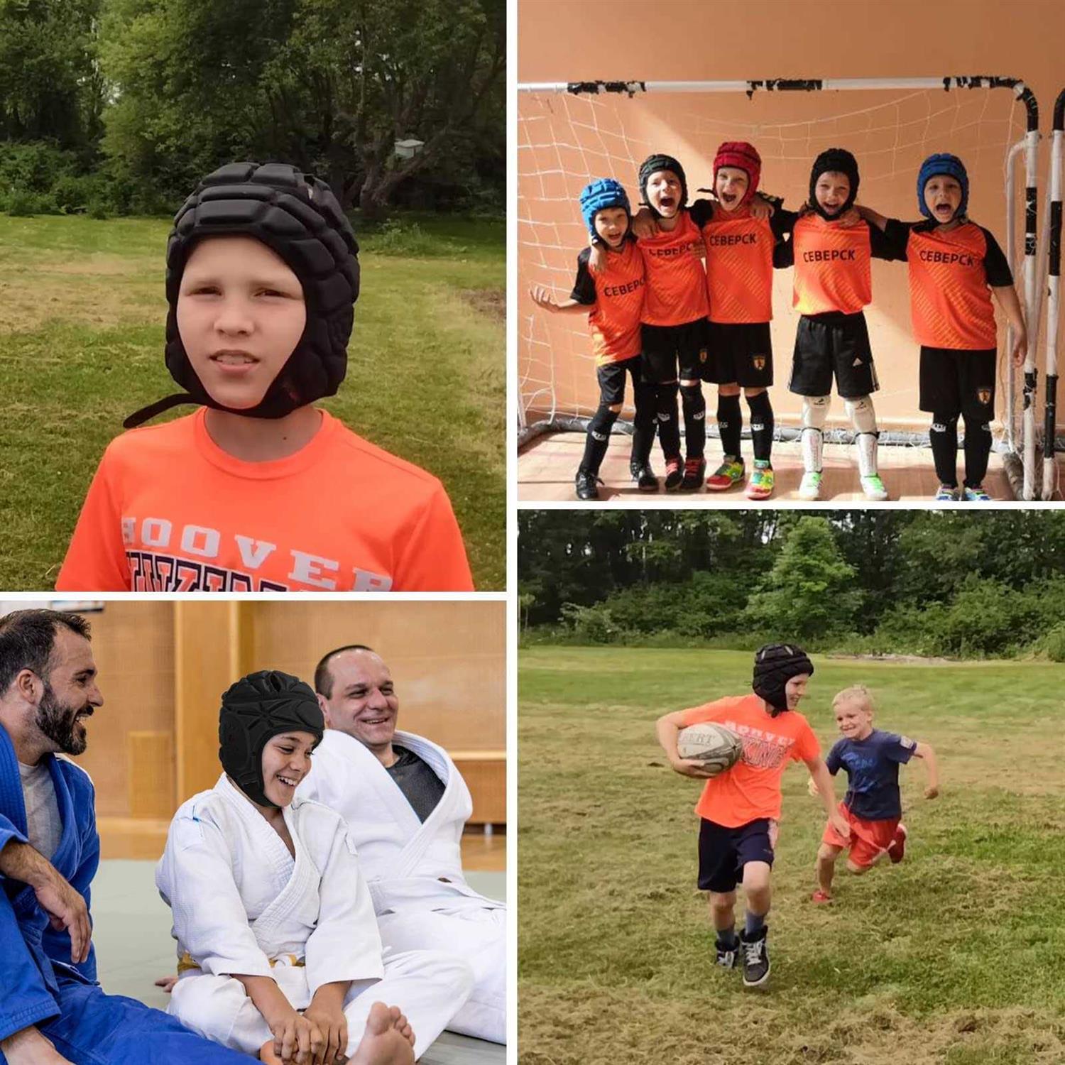 Surlim Rugby Helmet Headgear for Soccer Scrum Cap Soft Helmet Youth - Image 3