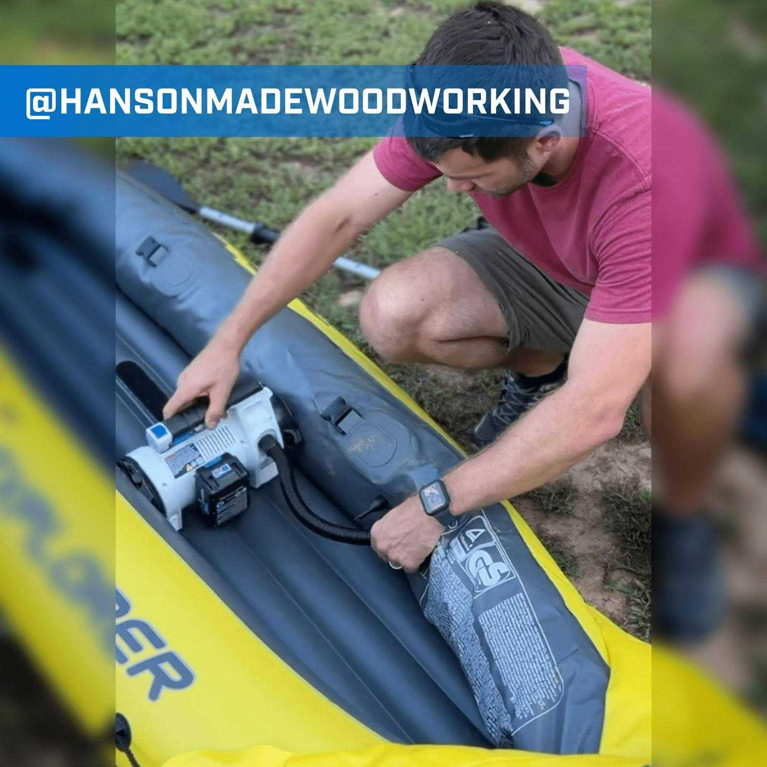 Hart Cordless Air Pump Dual Function Digital Inflator Kit 20-Volt 1.5Ah Lithium-Ion Battery - Image 5