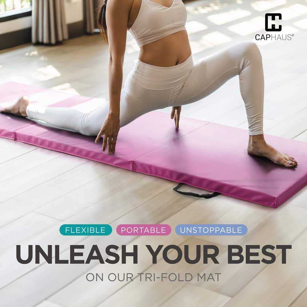 Cap Barbell All Purpose Folding Anti Tear Exercise Training Aerobic Fitness Gym & Gymnastics Balance Mat - Image 3