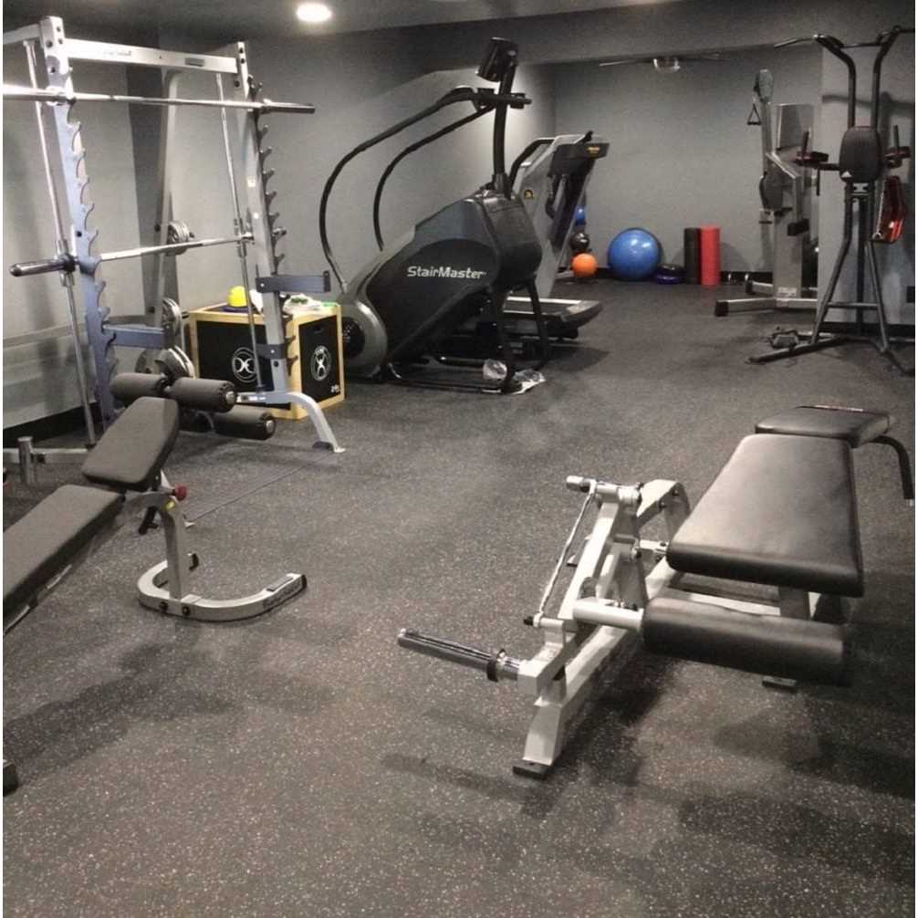 Survivor SportFloor Isometric Red 48 in. x 180 in. x 0.3 in. Rubber Gym/Weight Room Flooring Rolls - Image 4