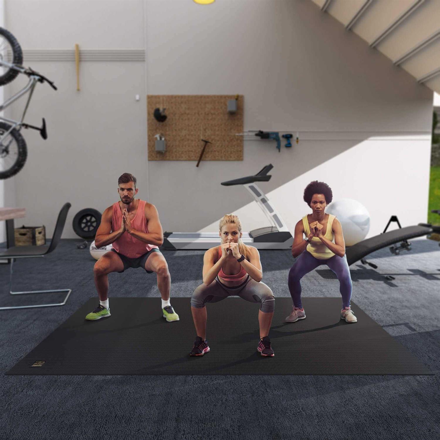 Gxmmat Extra Large Exercise Mat Thick Workout Mats for Home Gym Flooring