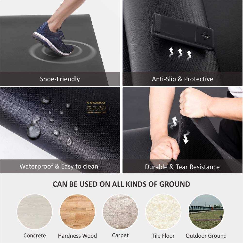 Gxmmat Extra Large Exercise Mat Thick Workout Mats for Home Gym Flooring - Image 2