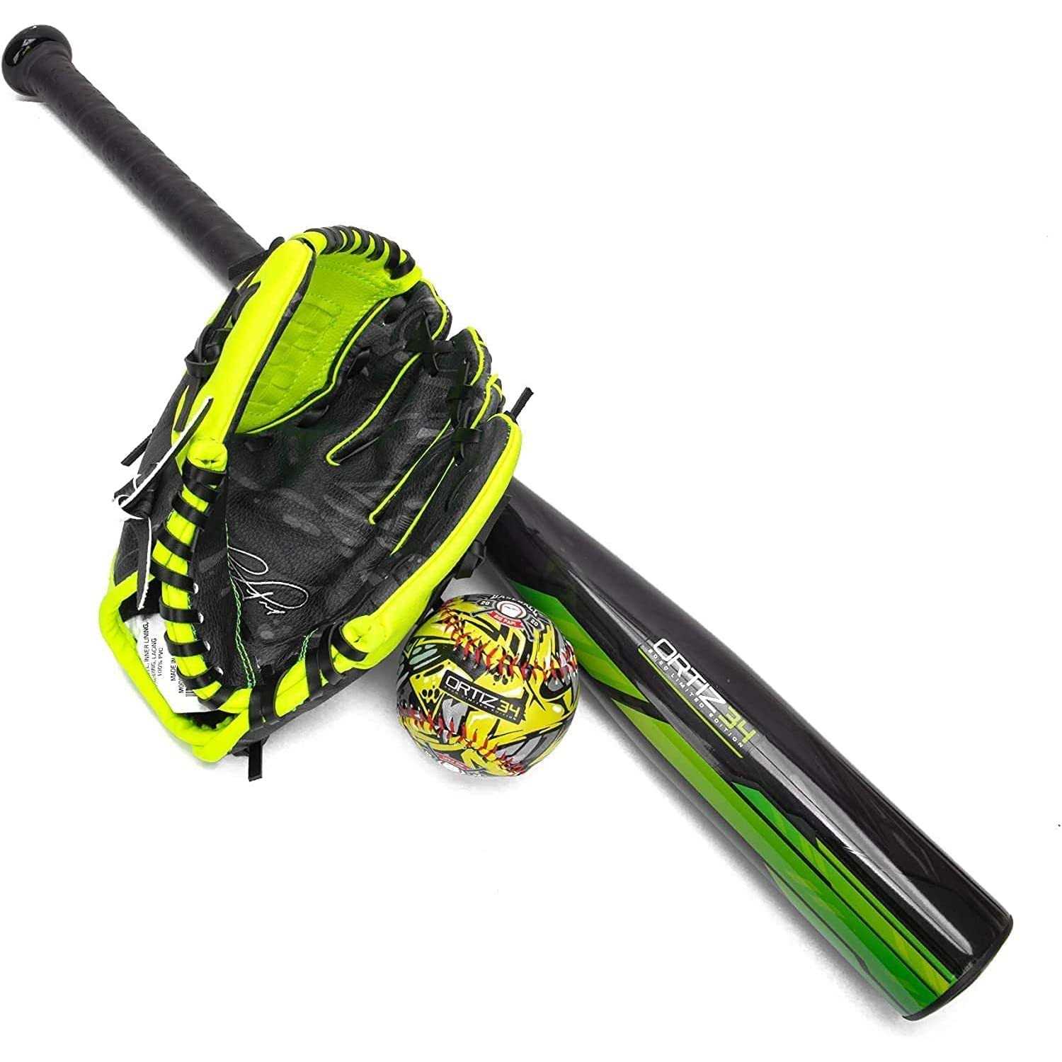 Ortiz34 Homerun Tee Ball Set David Ortiz 3-in-1 Aluminum Baseball Bat