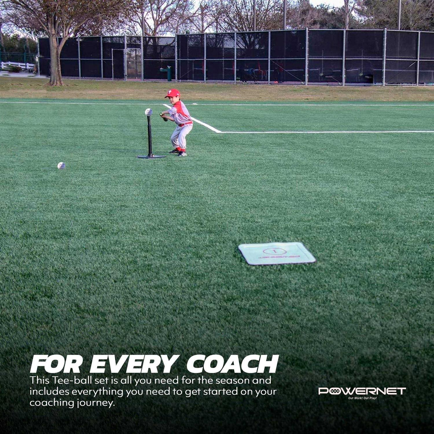Powernet Baseball T-Ball 8-Piece Coaching Bundle - Image 2