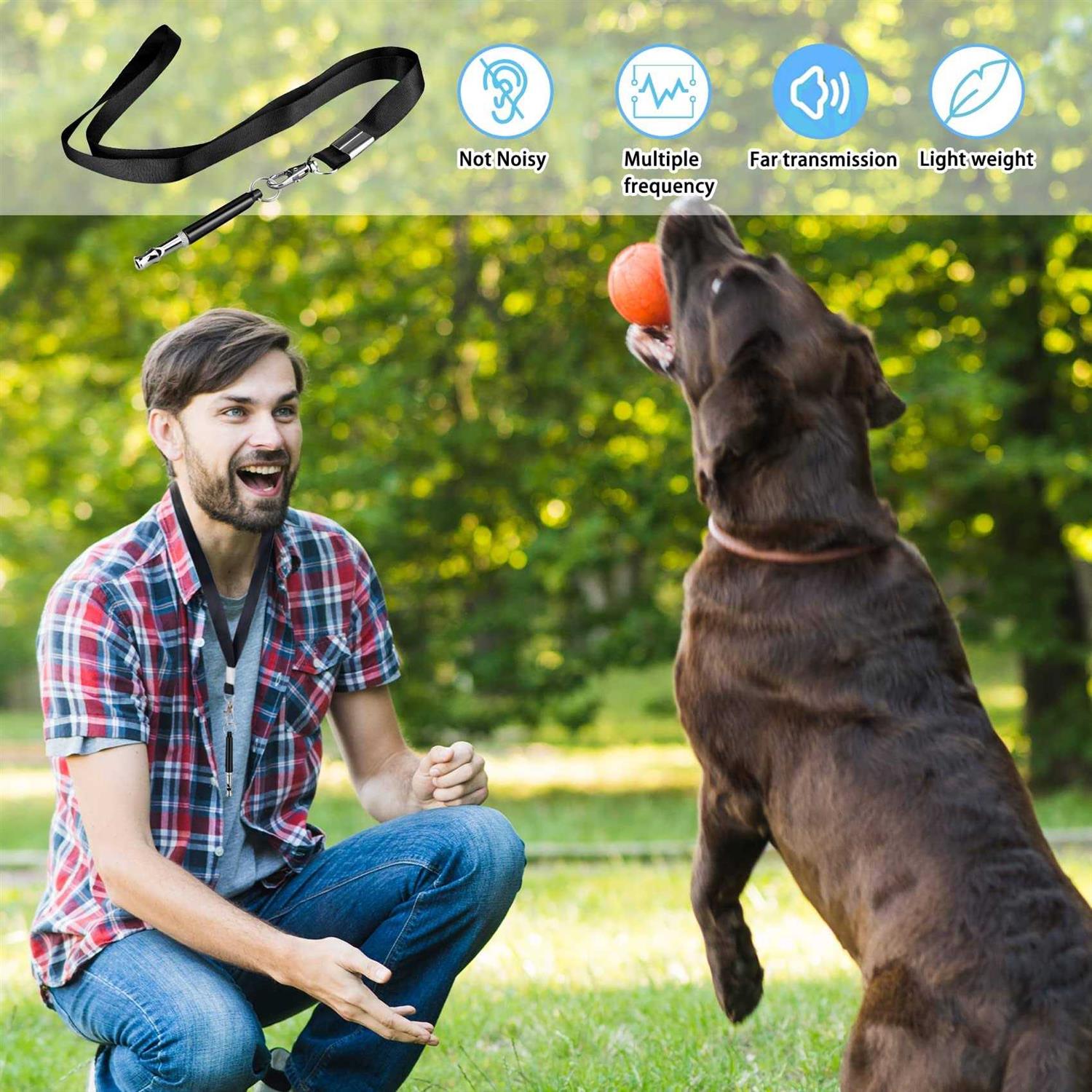 STNRST-IN Dog Whistle to Stop Barking Adjustable Ultrasonic Silent Dog Whistle with Lanyard - Image 5