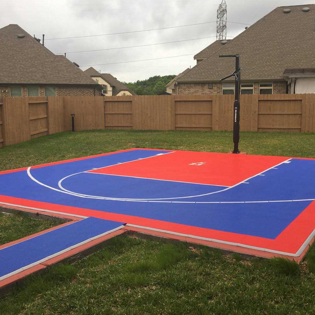 Outdoor Basketball Court 12 x 12 Plastic Interlocking Deck Tile FlooringInc - Image 5