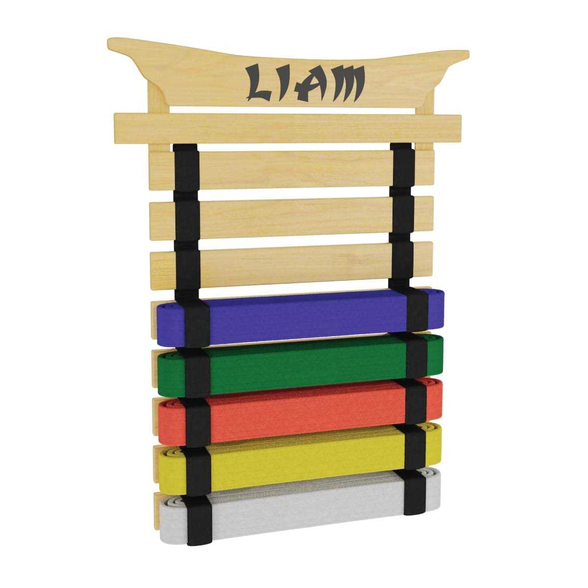 Milliard Karate Belt Display Holds 8 Martial Arts Belts