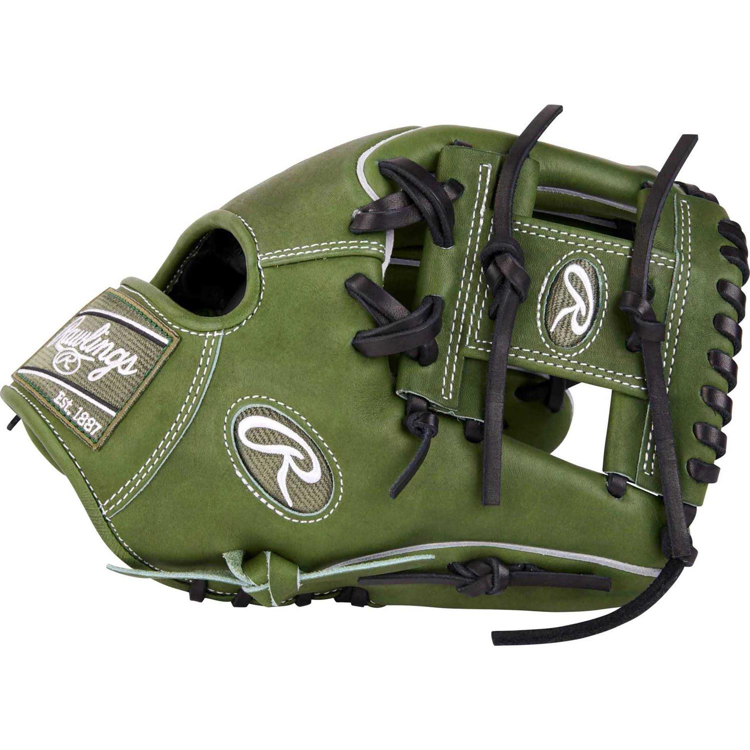 Rawlings Heart of the Hide Military Green Baseball - Image 3