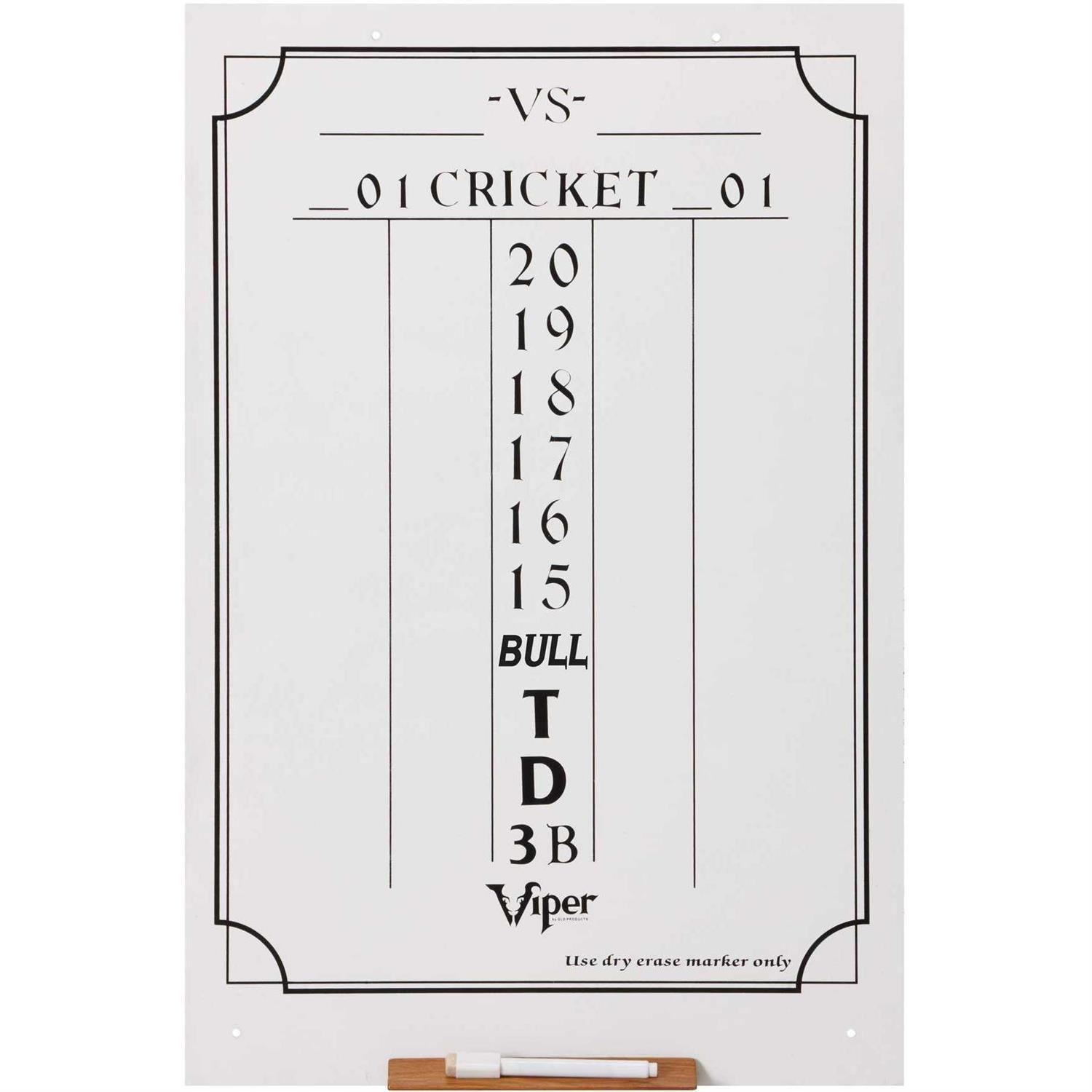 Cricket Dry Erase Scoreboard Viper