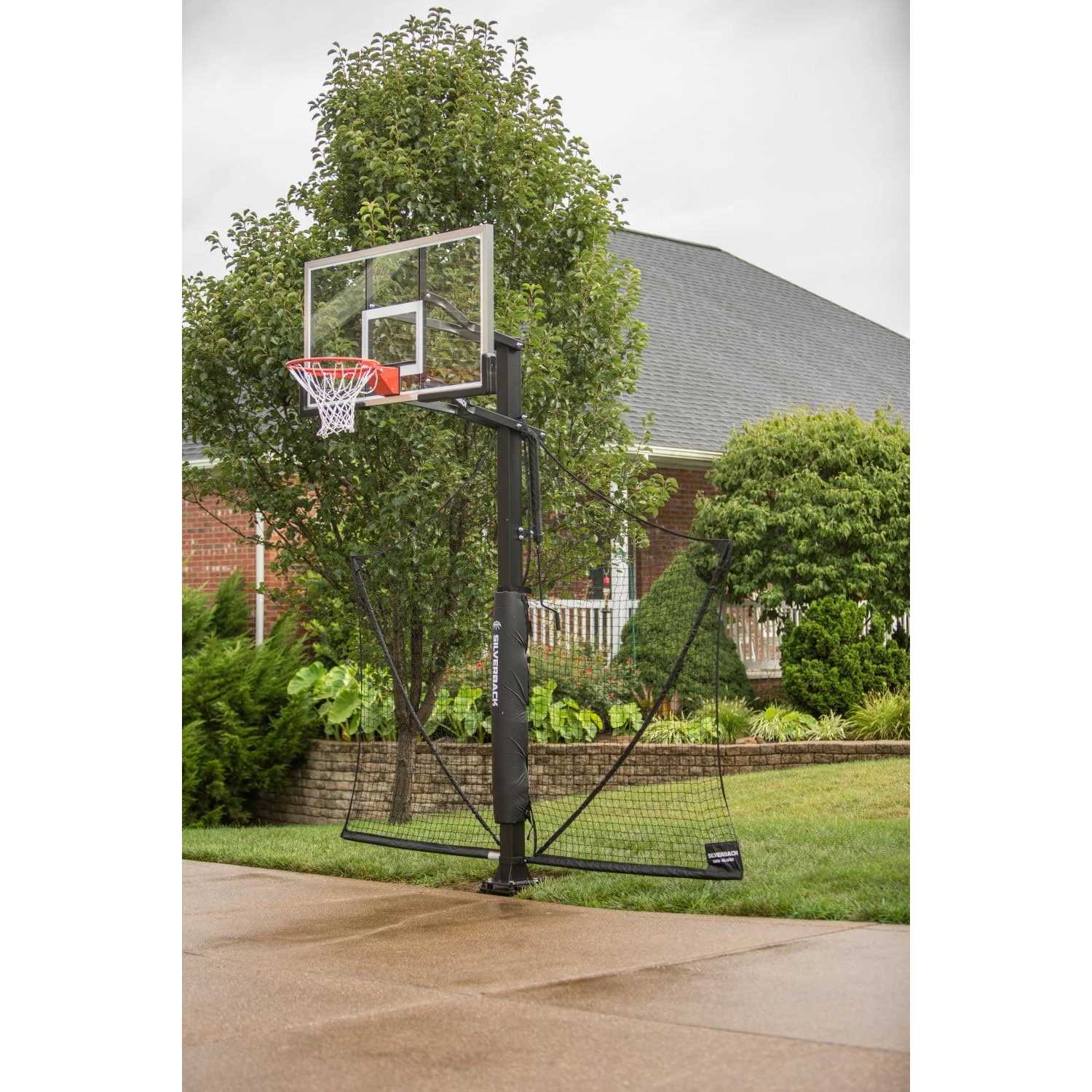Silverback Basketball Yard Guard Net Rebounder with Foldable Net and Arms - Image 3