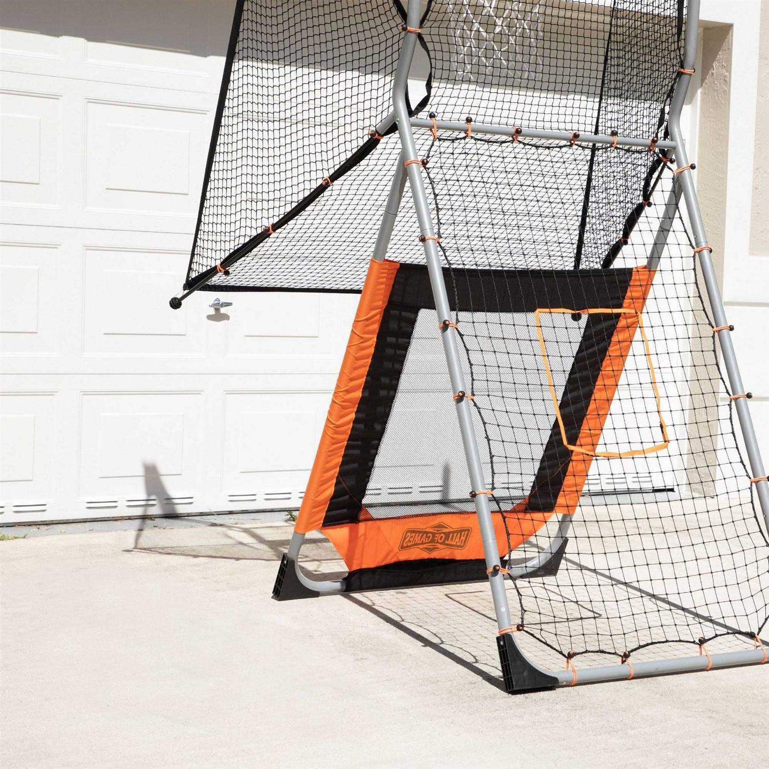 Hall of Games Outdoor 2-in-1 Basketball and Baseball Pitchback Training Game - Image 3