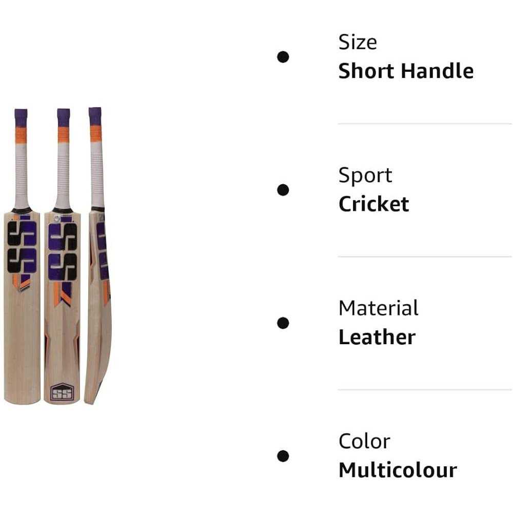SS Kashmir Willow Leather Ball Cricket Bat Exclusive Cricket Bat for Adult Full Size with Full Protection Cover - Image 5