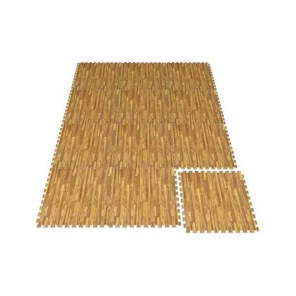 Sorbus Wood Grain Floor Mats Foam Interlocking Mats - Image 4