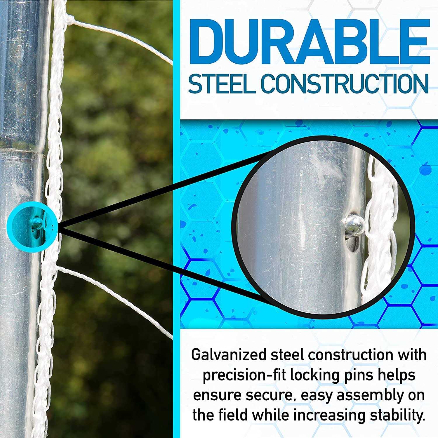 Franklin Sports Steel Folding Soccer Goal - Image 2