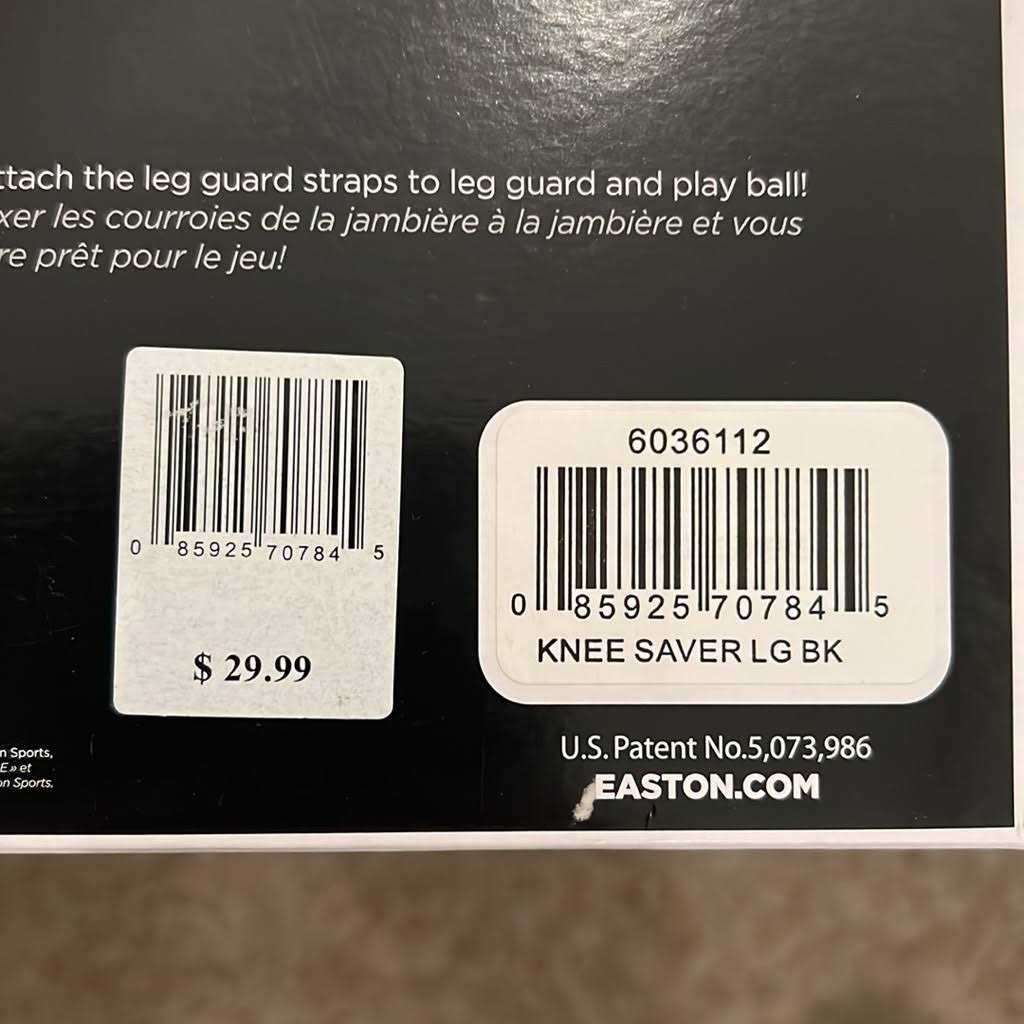 Easton Adult Original Catcher's Knee Savers - Image 2