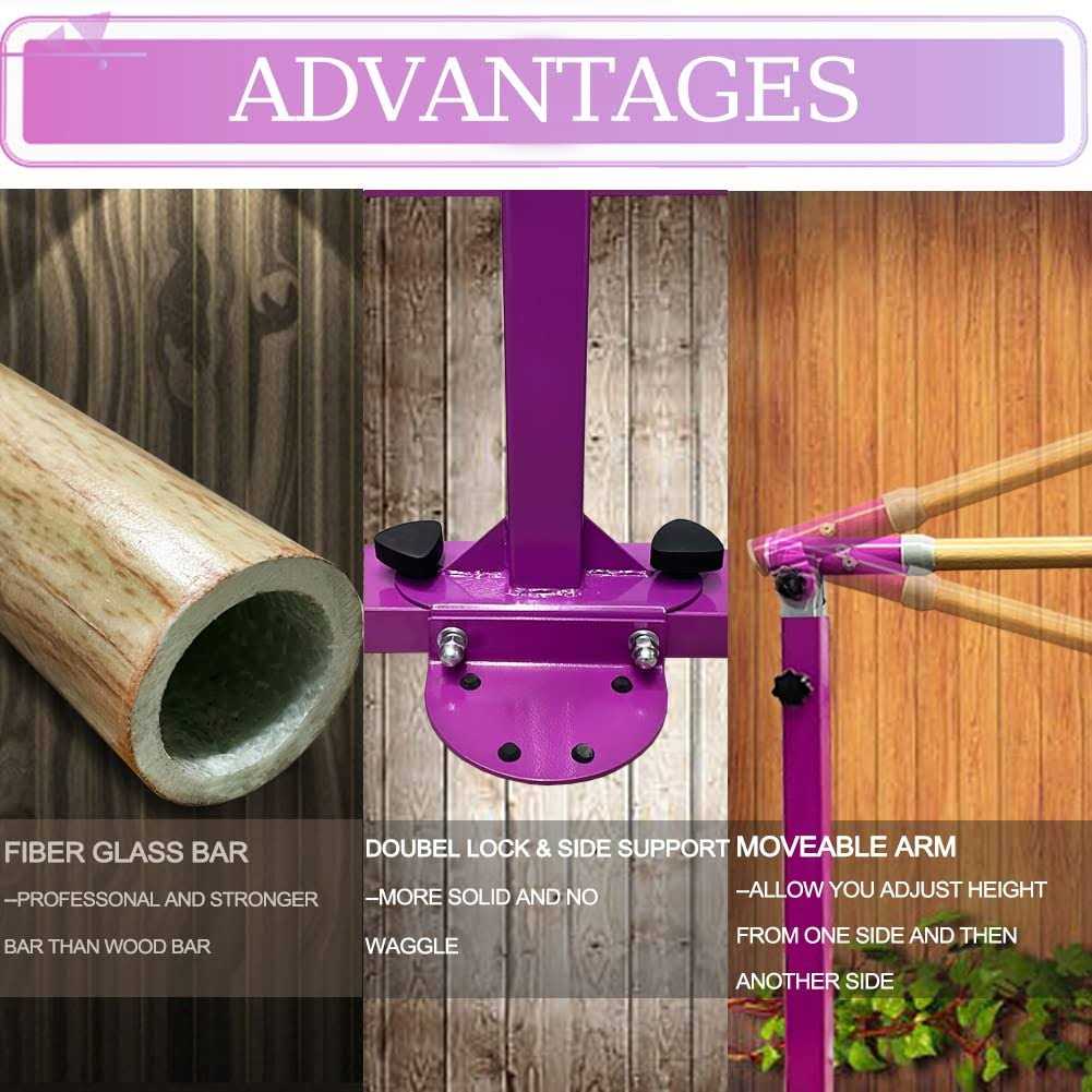 JC-ATHLETICS Gymnastic Kip Bar,Horizontal Bar for Kids Girls Junior Adjustable Height,Home Gym Equipment - Image 4