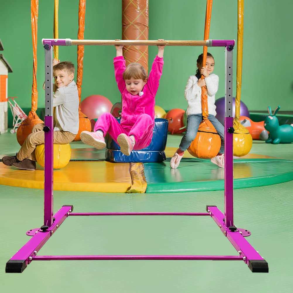 JC-ATHLETICS Gymnastic Kip Bar,Horizontal Bar for Kids Girls Junior Adjustable Height,Home Gym Equipment - Image 5