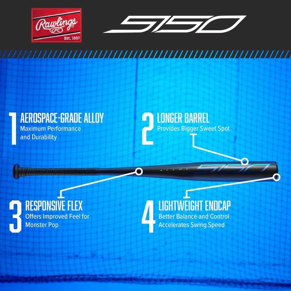 Rawlings 2021 5150 Baseball USA Bat - Image 4