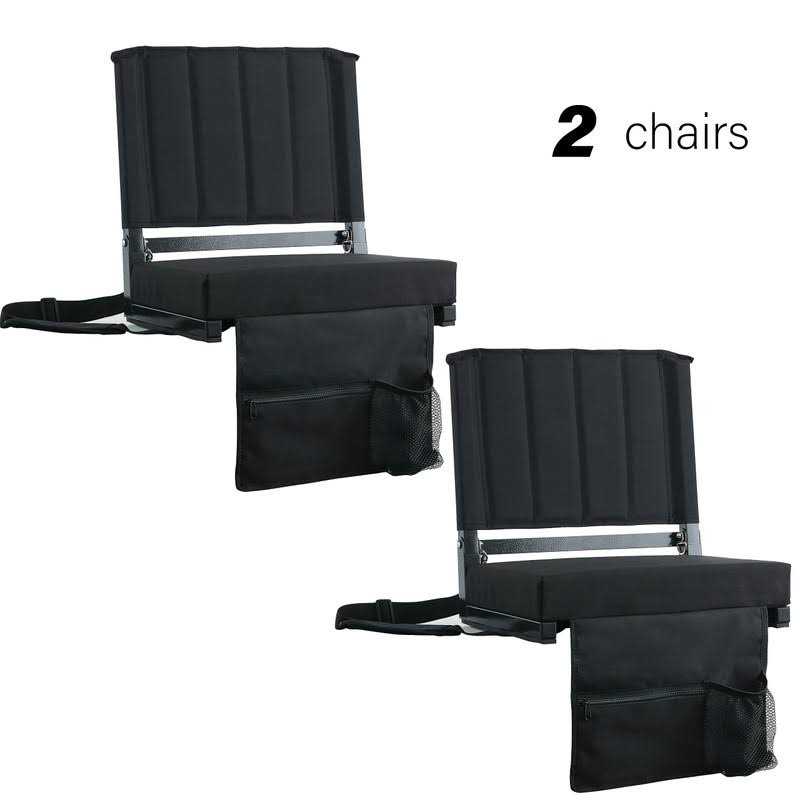 SPORT BEATS Stadium Seat for Bleachers with Back Support and Wide Padded Cushion Stadium Chair - Image 5