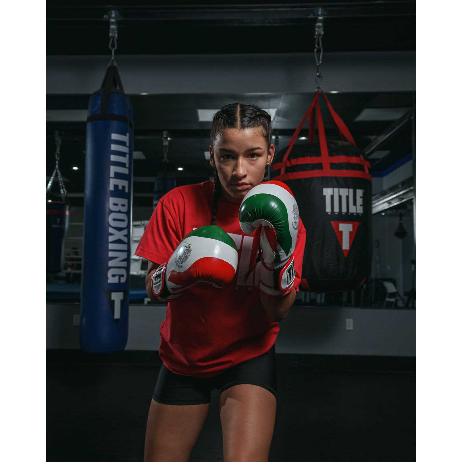 Title Boxing Infused Foam El Combate Mexico Hook & Loop Training Gloves - Image 4