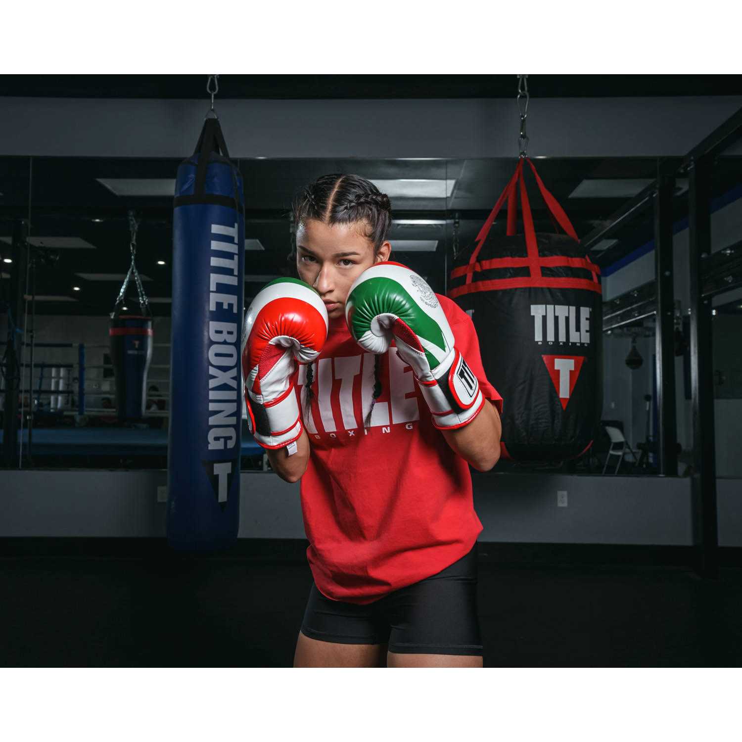Title Boxing Infused Foam El Combate Mexico Hook & Loop Training Gloves - Image 5