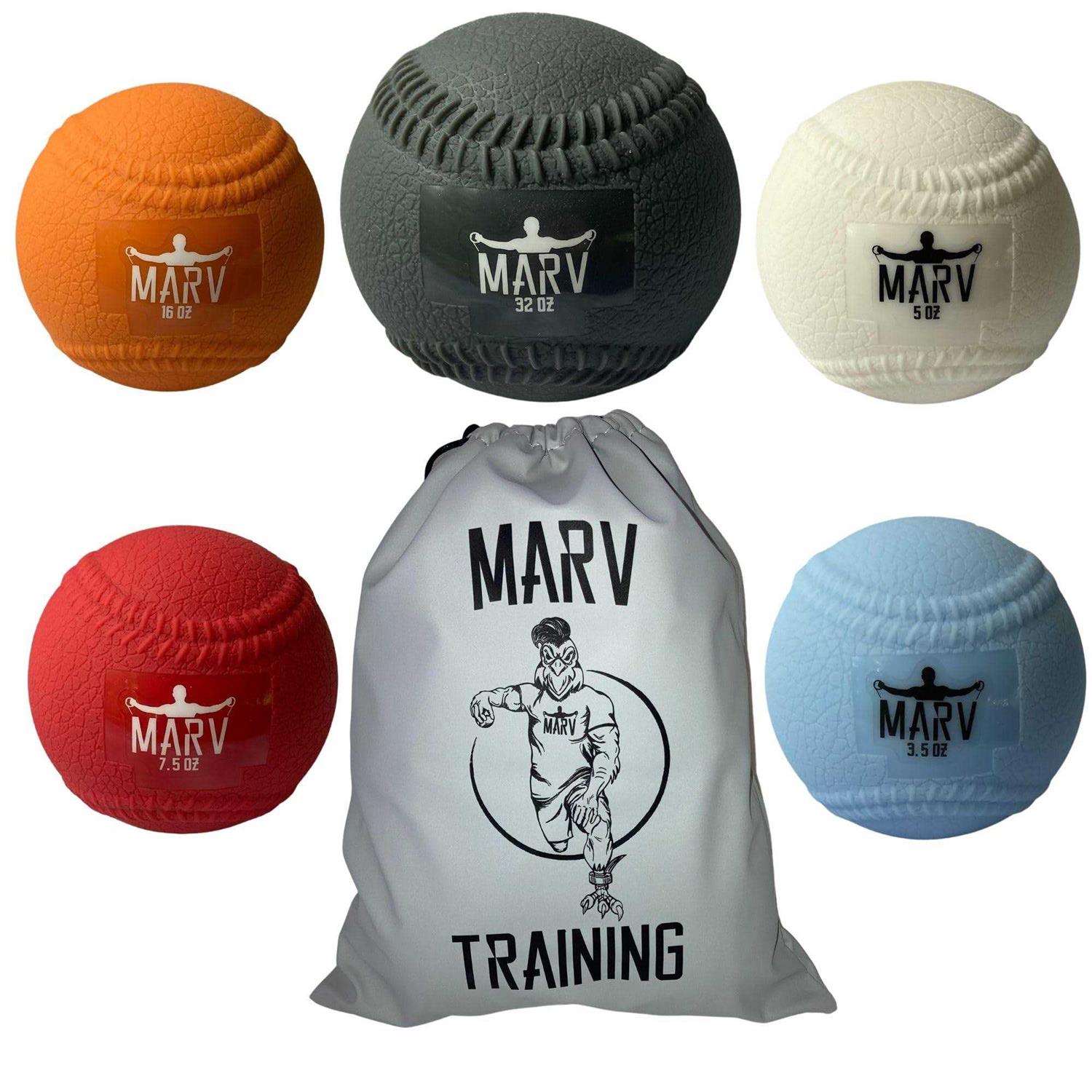 Marv Balls Velo Set Original Plyo with Seams Velocity Development Set