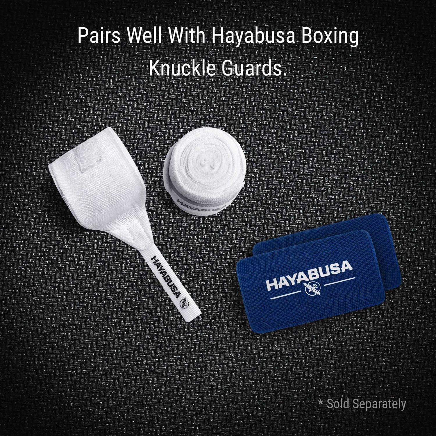 Hayabusa Gauze Boxing Hand Wraps White - Image 2