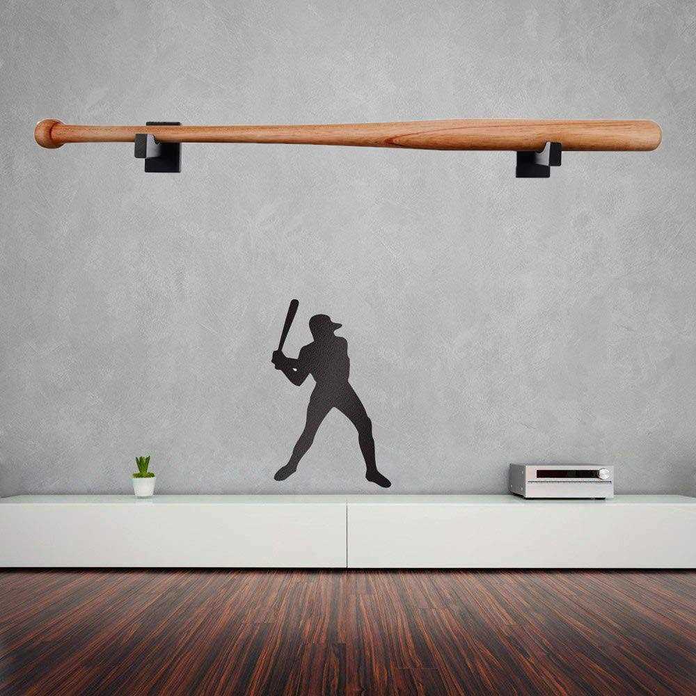 Orga'Neat Baseball Bat Display Case Wall Mount Solid Ash Tree Handmade Horizontal Rack w/Hidden Screws&Soft Liner for Baseball Softball Display - Image 5