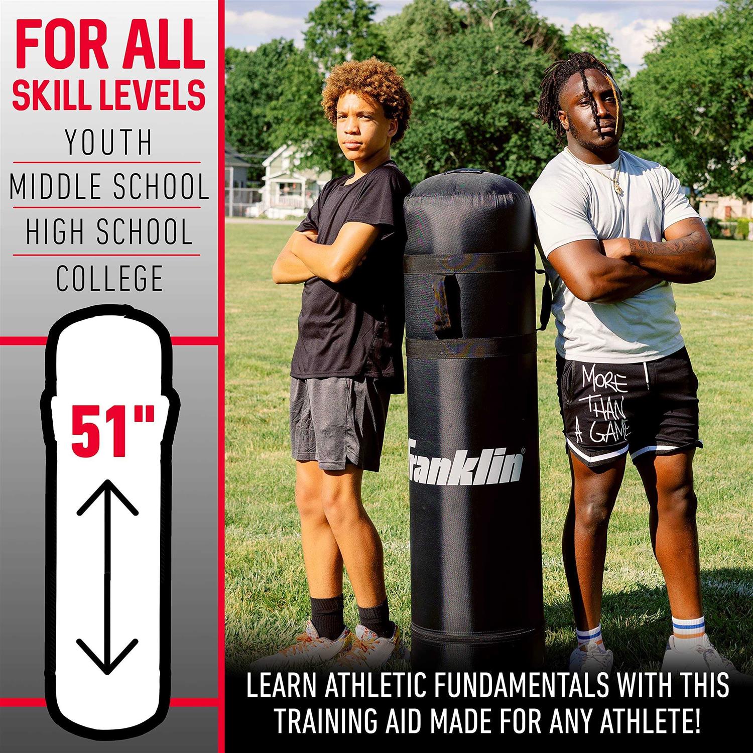 Franklin Sports Inflatable Football Tackling Dummy Training Dummies for Football - Image 3