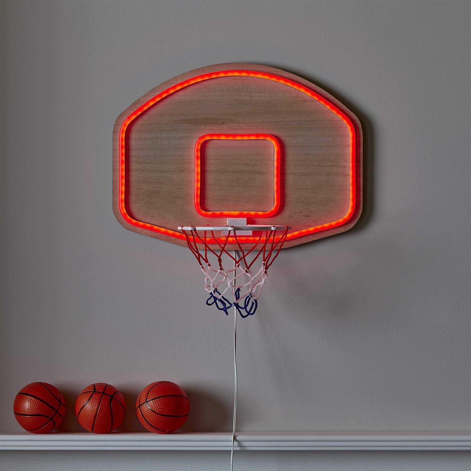 lights4fun inc. Basketball Hoop Neon led Light up bedroomwall Light - Image 2