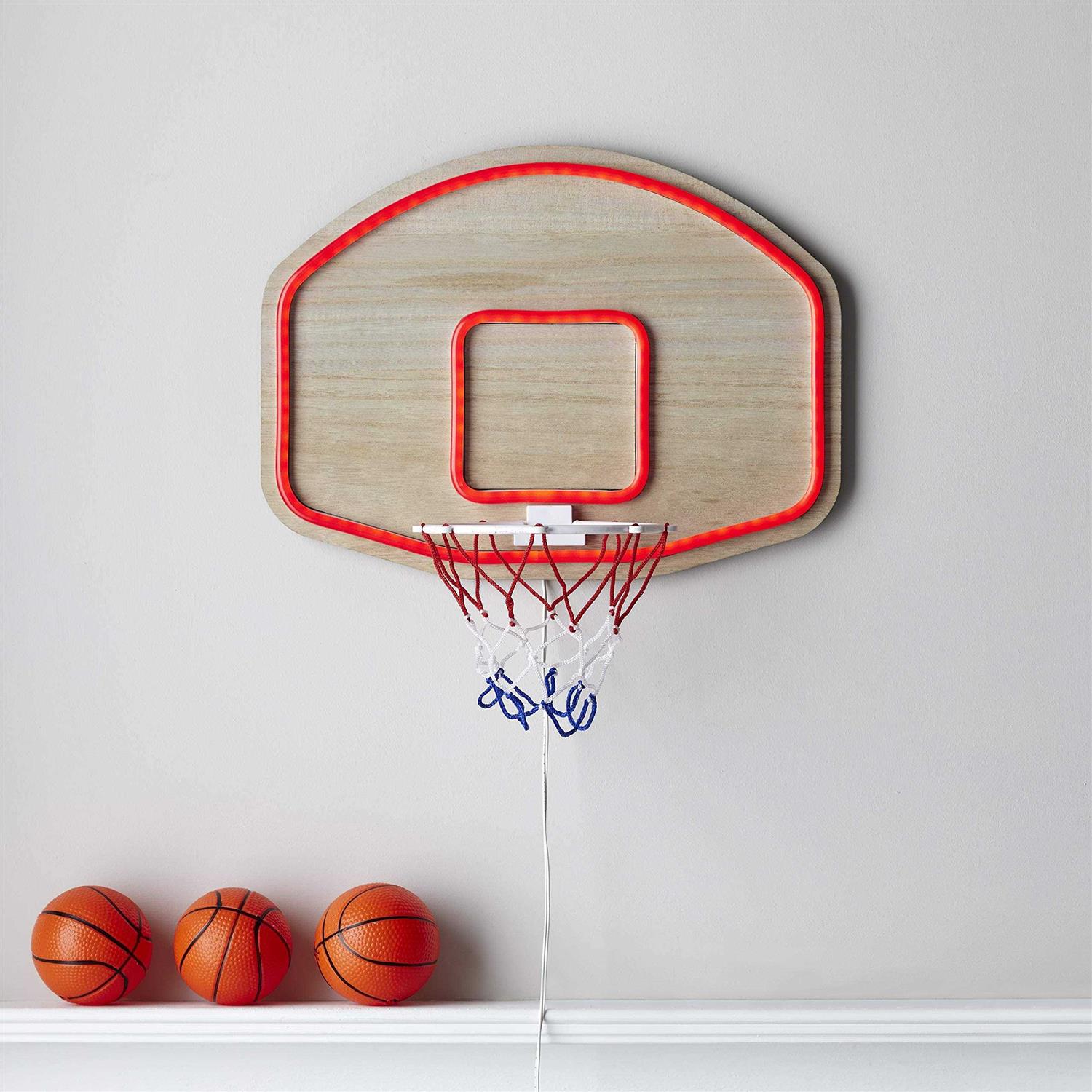 lights4fun inc. Basketball Hoop Neon led Light up bedroomwall Light - Image 3