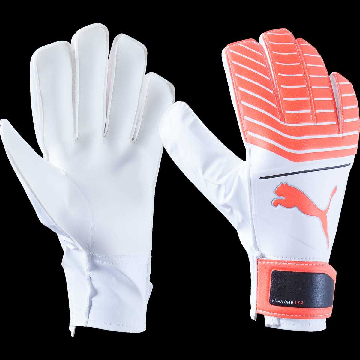 Puma Mens One Grip 17.4 Soccer Gloves Red - Image 3