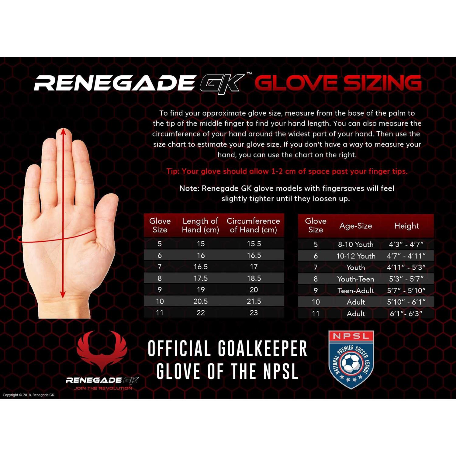 Renegade GK Fury Goalie Gloves with Pro-Tek - Image 3