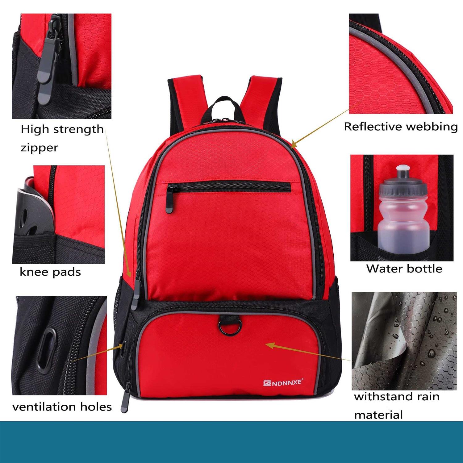 Ndnnxe Youth Soccer Bags Boys Girls Soccer Backpack Bags For Basketball - Image 3