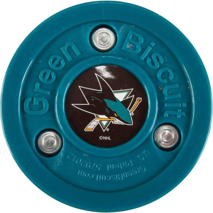 Green Biscuit NHL Team Puck